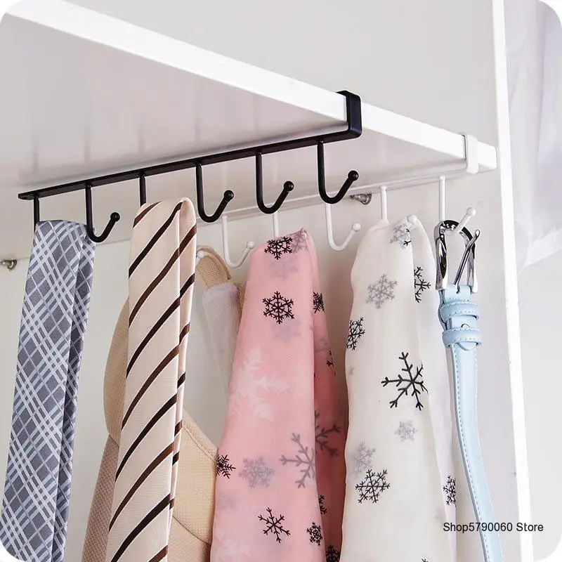 Black/White 6 Hooks Cup Holder Hang Kitchen Organizer Cabinet Under Shelf Storage Rack Home Organization Useful Household Tools
Black/White 6 Hooks Cup Holder Hang Kitchen Organizer Cabinet Under Shelf Storage Rack Home Organization Useful Household Tools