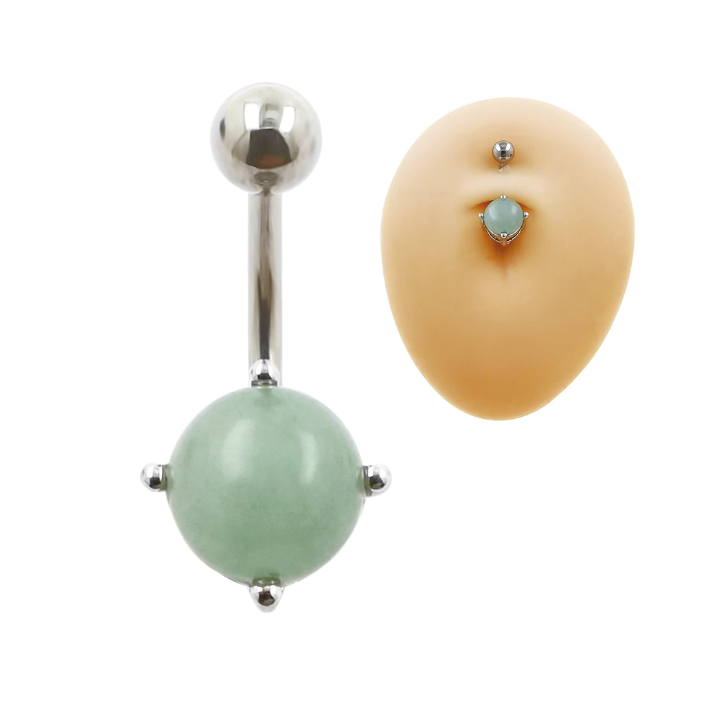 JHJT Opal Belly Piercing 14G Belly Button Rings Stainless Steel Navel Piercing Jewelry for Woman
JHJT Opal Belly Piercing 14G Belly Button Rings Stainless Steel Navel Piercing Jewelry for Woman