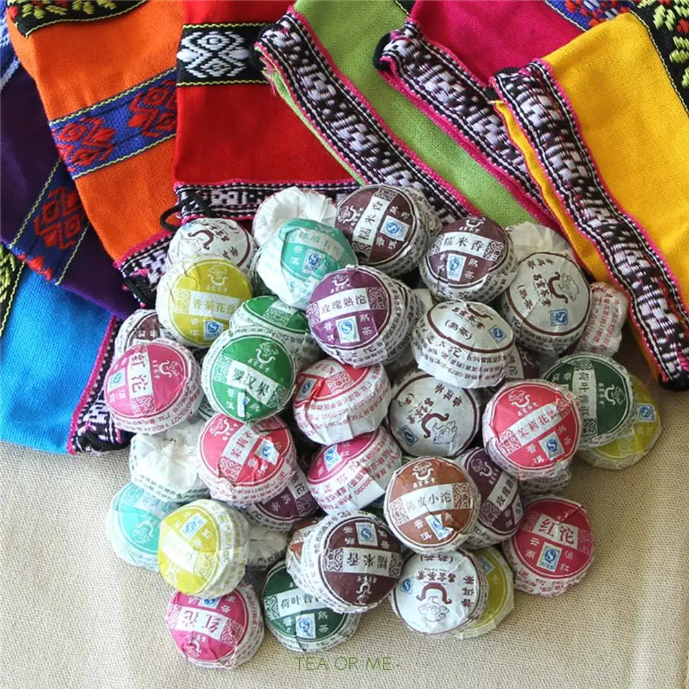 50 шт., 8 различных ароматов, мини-чай Юньнань Pu-erh, китайский чай Pu-erh, чай с подарочными пакетами, товары для дома, без чайника 
50 шт., 8 различных ароматов, мини-чай Юньнань Pu-erh, китайский чай Pu-erh, чай с подарочными пакетами, товары для дома, без чайника