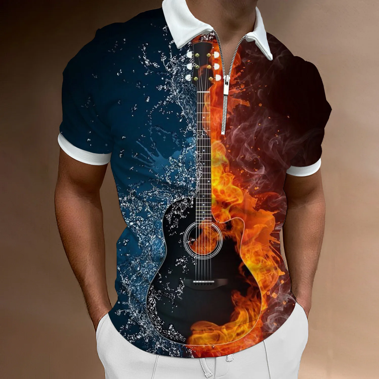 Graffiti 3d Printing New Men's Polo Shirt Lapel Short Sleeve Zipper Summer Fashion Thin Shirt Casual Loose Sportswear Top
Graffiti 3d Printing New Men's Polo Shirt Lapel Short Sleeve Zipper Summer Fashion Thin Shirt Casual Loose Sportswear Top