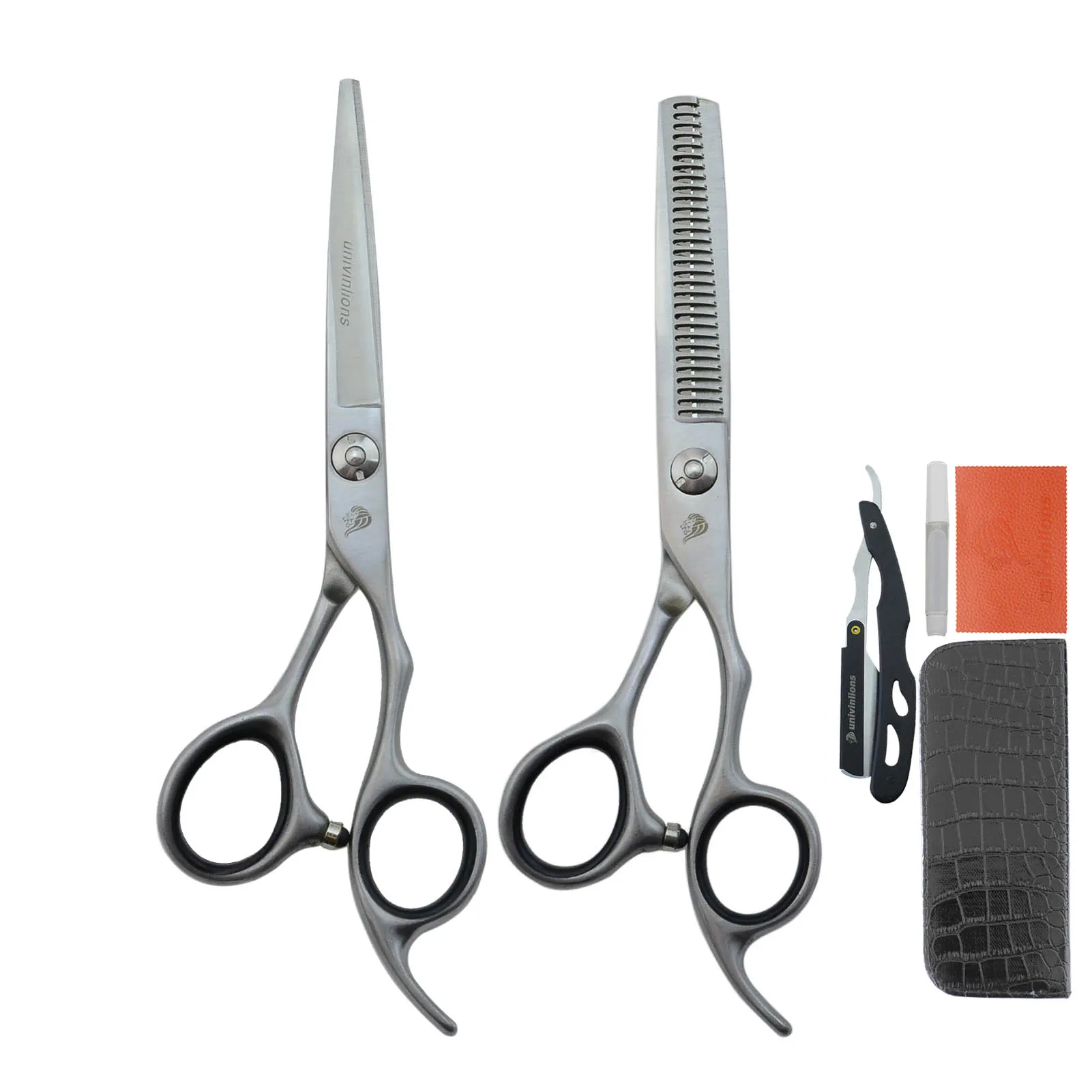 5.5 inch Serrated Blade Cutting Scissor Professional Hairdressing Scissors Kit Razor Barber Accessories, Thinning Salon Tools
5.5 inch Serrated Blade Cutting Scissor Professional Hairdressing Scissors Kit Razor Barber Accessories, Thinning Salon Tools