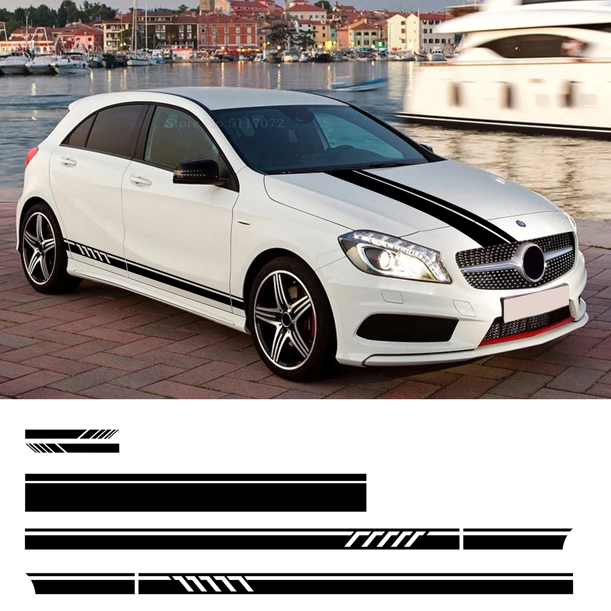 Edition 1 Style Side Stripes Top Roof Hood Bonnet Decal Stickers for Car Benz W176 A Class A45 AMG A200 A180- 4 colors
Edition 1 Style Side Stripes Top Roof Hood Bonnet Decal Stickers for Car Benz W176 A Class A45 AMG A200 A180- 4 colors