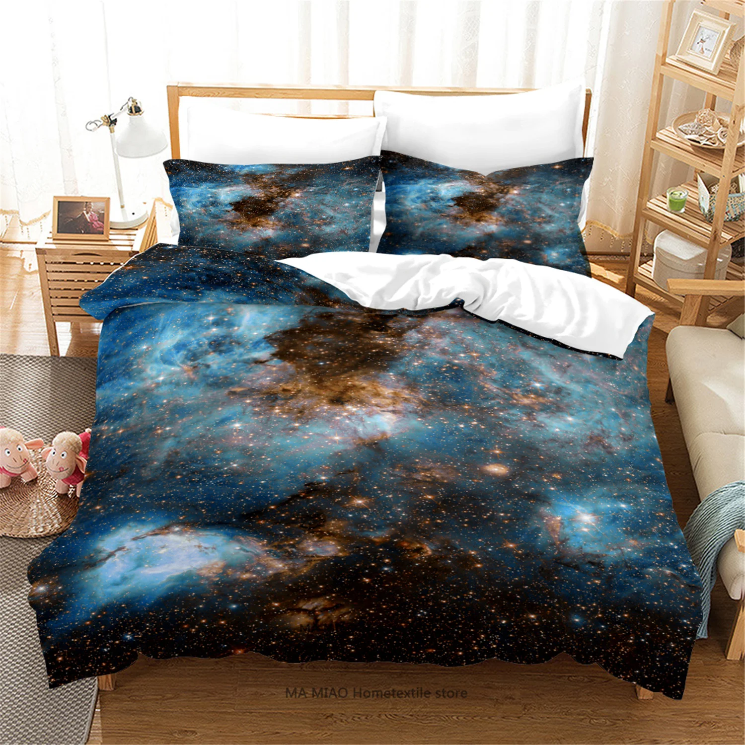 3D Galaxy Duvet Cover Set Single Double Twin Queen 2/3pcs Soft Microfiber Bedding Sets Universe Outer Space Themed Quilt Cover
3D Galaxy Duvet Cover Set Single Double Twin Queen 2/3pcs Soft Microfiber Bedding Sets Universe Outer Space Themed Quilt Cover