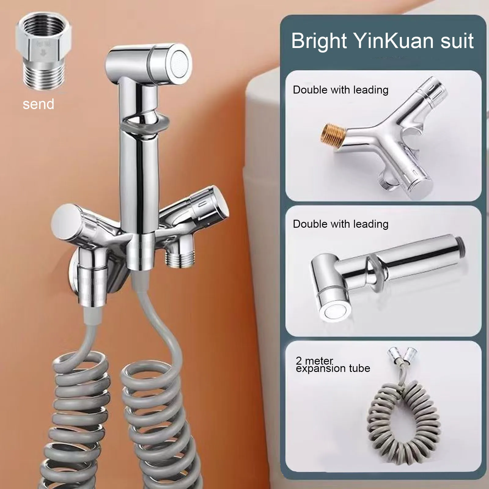 Area Clean Replacement Accessories Double Control Valve Dual Control Bathroom Faucet Brass + ABS High-pressure
Area Clean Replacement Accessories Double Control Valve Dual Control Bathroom Faucet Brass + ABS High-pressure