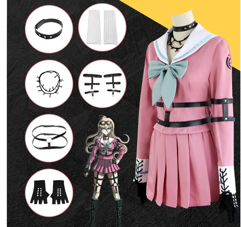 Костюм для косплея из аниме «Миу ирума» Danganronpa V3, женское платье, униформа для девочек, одежда для косплея, одежда для Хэллоуина и рождественской вечеринки
Костюм для косплея из аниме «Миу ирума» Danganronpa V3, женское платье, униформа для девочек, одежда для косплея, одежда для Хэллоуина и рождественской вечеринки