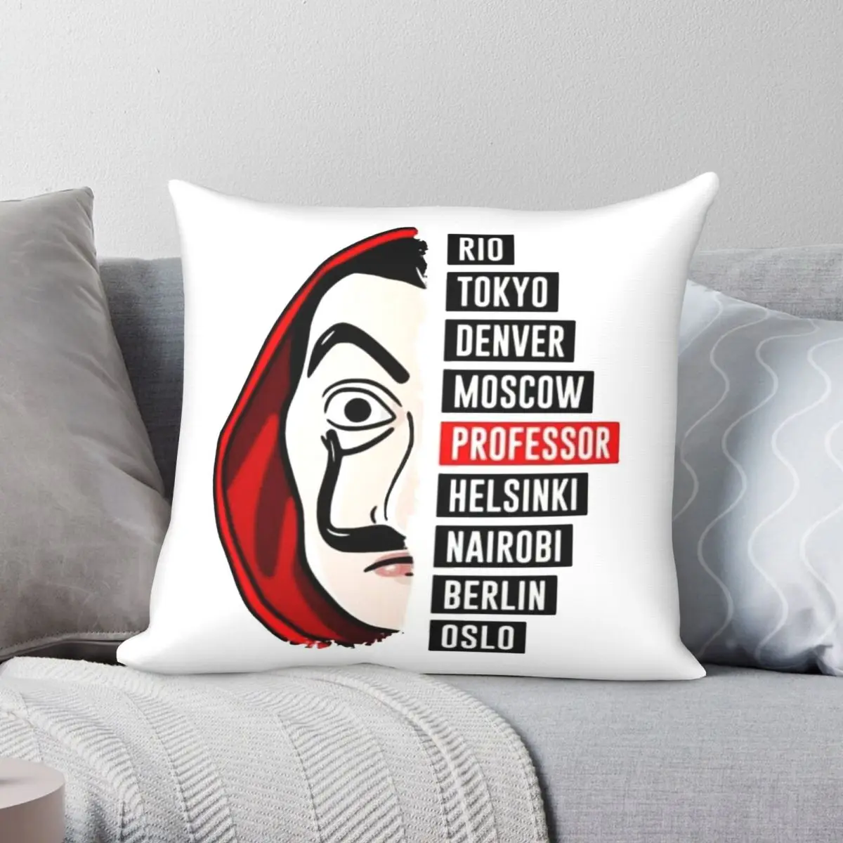 La Casa De Papel Square Pillowcase Polyester Linen Velvet Pattern Zip Decorative Car Cushion Cover 45x45
La Casa De Papel Square Pillowcase Polyester Linen Velvet Pattern Zip Decorative Car Cushion Cover 45x45