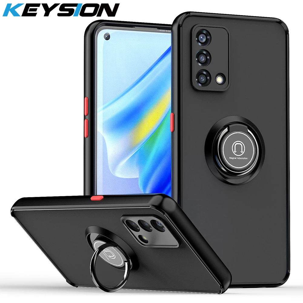 Чехол-накладка для OPPO, A74, A95, F19 Pro, OPPO Reno 6, 5 Lite, 5F, матовый, прозрачный, противоударный, с кольцом-подставкой 
Чехол-накладка для OPPO, A74, A95, F19 Pro, OPPO Reno 6, 5 Lite, 5F, матовый, прозрачный, противоударный, с кольцом-подставкой