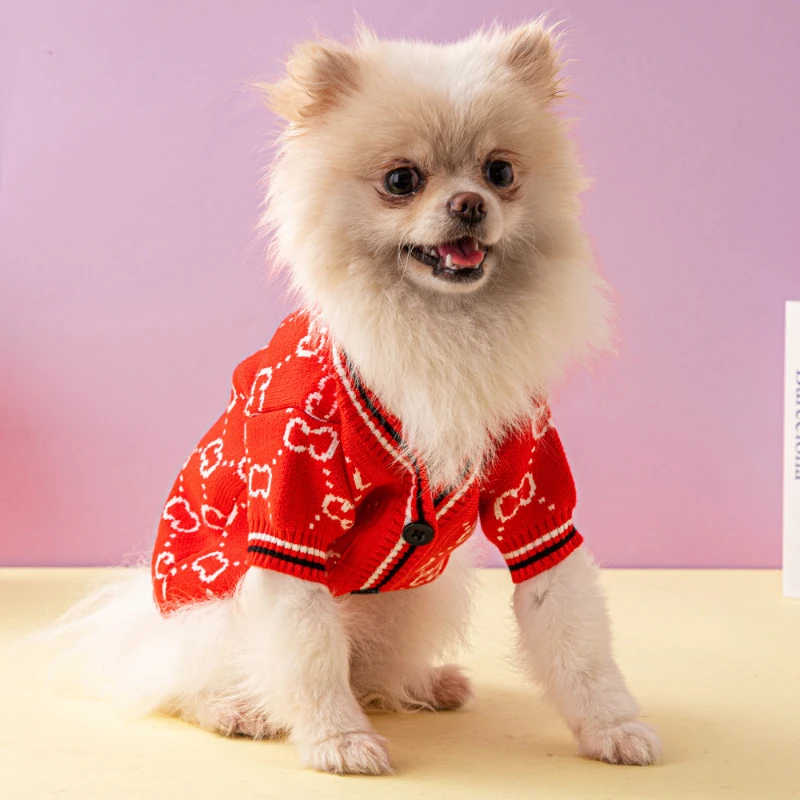 New Fashionable Dog Cardigan Pet Sweater Winter Warm and Comfortable Dog fighting Clothes Suitable for Small and Medium Dogs
New Fashionable Dog Cardigan Pet Sweater Winter Warm and Comfortable Dog fighting Clothes Suitable for Small and Medium Dogs