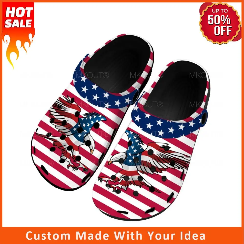 USA Flag America Red Blue White Art Home Clogs Custom Water Shoes Mens Womens Teenager Shoe Garden Clog Beach Hole Slippers
USA Flag America Red Blue White Art Home Clogs Custom Water Shoes Mens Womens Teenager Shoe Garden Clog Beach Hole Slippers