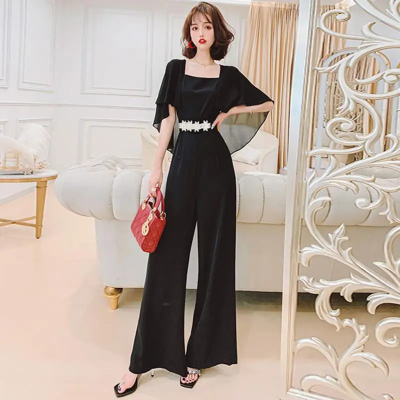 Women 2022 Summer Wide Leg Jumpsuit Elegant Clothing New Female Short Sleeve Slim Fashion Bodysuit Office Lady Party Rompers Q89
Women 2022 Summer Wide Leg Jumpsuit Elegant Clothing New Female Short Sleeve Slim Fashion Bodysuit Office Lady Party Rompers Q89