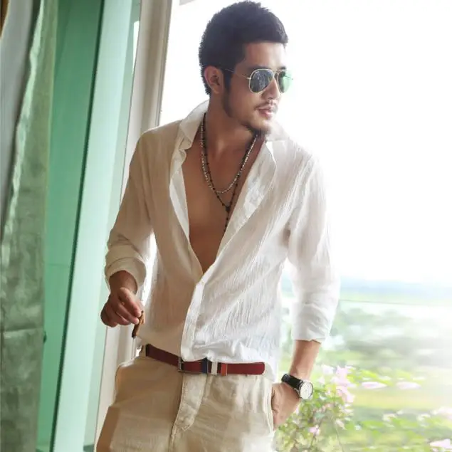 M Linen Shirt Casual Long-sleeved Men's White Men Shirts Mens Pack of Shirts Pride Men
M Linen Shirt Casual Long-sleeved Men's White Men Shirts Mens Pack of Shirts Pride Men