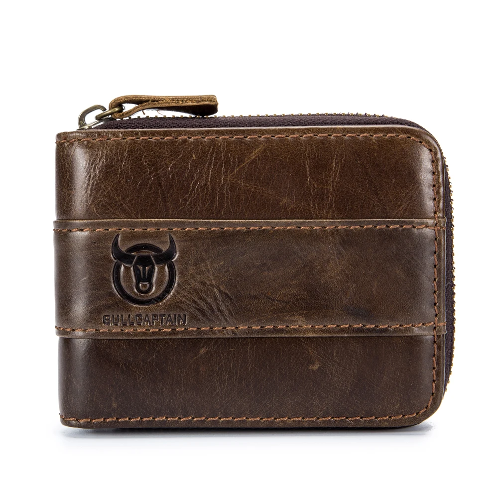 Leather Brifold Wallet Retro Zipper Pocket for Men Outdoor Travel Front/Back Pockets RFID Blocking Wallets 13 Credit Card
Leather Brifold Wallet Retro Zipper Pocket for Men Outdoor Travel Front/Back Pockets RFID Blocking Wallets 13 Credit Card