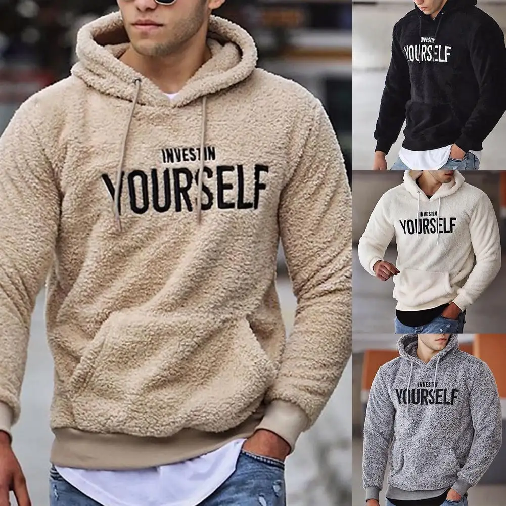 Hoodie Letters Embroidery Warm Pullover Men Long Sleeve Pockets Hooded Sweatshirt Fleece Casual Sweatshirts For Spring/Autumn
Hoodie Letters Embroidery Warm Pullover Men Long Sleeve Pockets Hooded Sweatshirt Fleece Casual Sweatshirts For Spring/Autumn