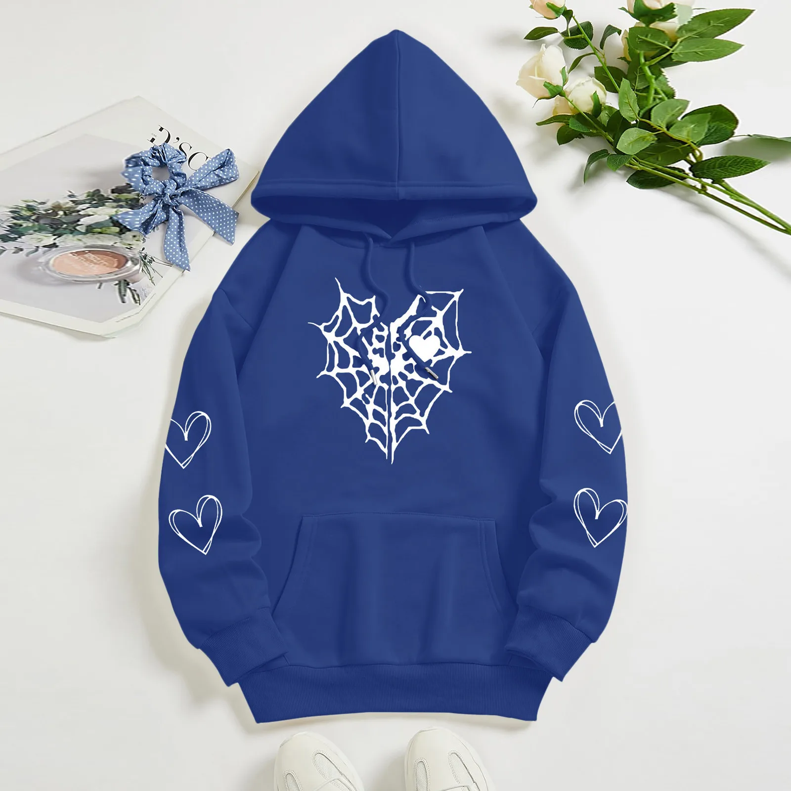 Ladies Fleece Sweatshirt Women Heart Print Gothic Style Long Sleeve Hoodlies Hoodie Womens Full Zip Front Hoodies for Women
Ladies Fleece Sweatshirt Women Heart Print Gothic Style Long Sleeve Hoodlies Hoodie Womens Full Zip Front Hoodies for Women
