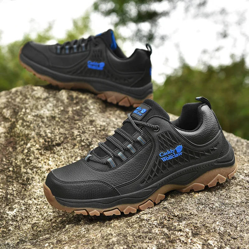 Fashion Black Leather Men's Hiking Sneakers Outdoor Waterproof Non-slip Men Mountain Shoes Hard-wearing Camping Sports Shoes Men
Fashion Black Leather Men's Hiking Sneakers Outdoor Waterproof Non-slip Men Mountain Shoes Hard-wearing Camping Sports Shoes Men