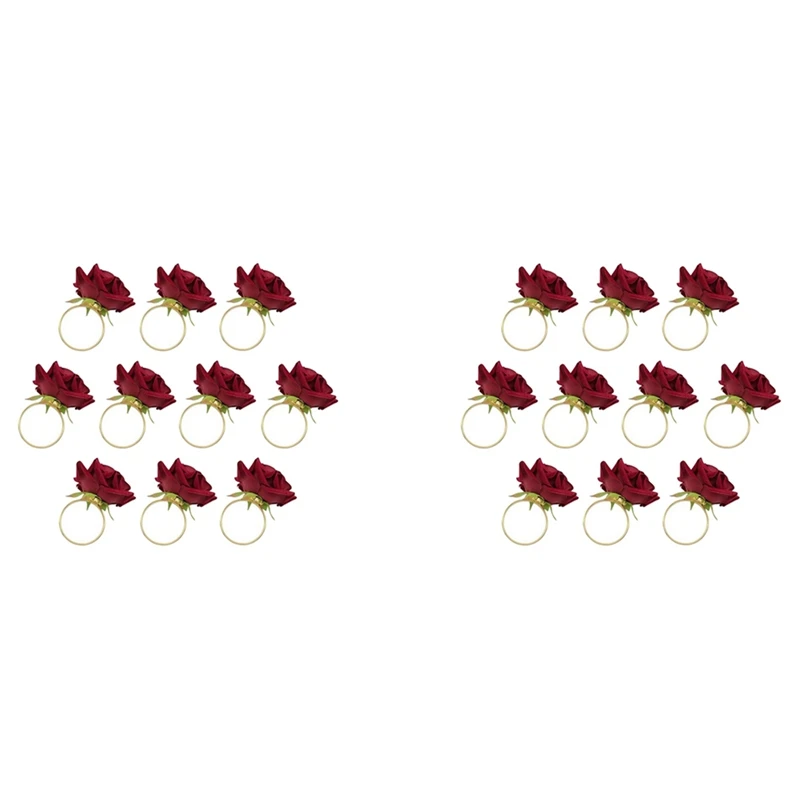 20Pcs Red Rose Shape Towel Buckle Napkin Ring Wedding Party Valentine's Day Hotel Table Decor Napkin Holder
20Pcs Red Rose Shape Towel Buckle Napkin Ring Wedding Party Valentine's Day Hotel Table Decor Napkin Holder