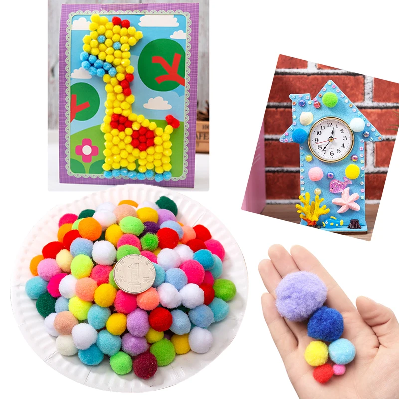 Pompoms 10mm 15mm 20mm 25mm 30mm Soft Fluffy Plush Crafts DIY Pom Poms Ball Handmake Creativity Devoloping Toy For Kids Gift
Pompoms 10mm 15mm 20mm 25mm 30mm Soft Fluffy Plush Crafts DIY Pom Poms Ball Handmake Creativity Devoloping Toy For Kids Gift