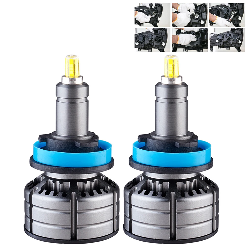 2PCS M9 LED Car Headlight H11 4000LM 6000K 360-degree Stereo Light Source 6 Side H11 LED Headlight
2PCS M9 LED Car Headlight H11 4000LM 6000K 360-degree Stereo Light Source 6 Side H11 LED Headlight