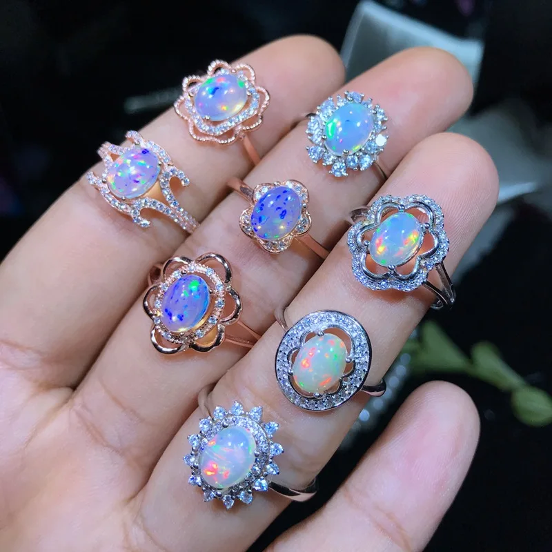 MeiBaPJ 8 Styles Natural Colorful Opal Gemstone Flower Ring for Women Real 925 Sterling Silver Charm Fine Wedding Jewelry
MeiBaPJ 8 Styles Natural Colorful Opal Gemstone Flower Ring for Women Real 925 Sterling Silver Charm Fine Wedding Jewelry