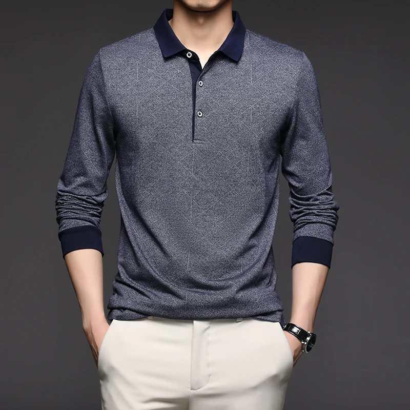 Top Grade 2023 Spring Fashion Brand Men Plain Polo Shirts For Mens Solid Color Casual Designer Long Sleeve Tops Men's Clothing
Top Grade 2023 Spring Fashion Brand Men Plain Polo Shirts For Mens Solid Color Casual Designer Long Sleeve Tops Men's Clothing