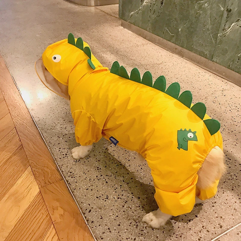 Fadoubago raincoat Keji Chai dog goes out in rainy days, raincoat pet dog rainproof clothes dinosaur shape
Fadoubago raincoat Keji Chai dog goes out in rainy days, raincoat pet dog rainproof clothes dinosaur shape