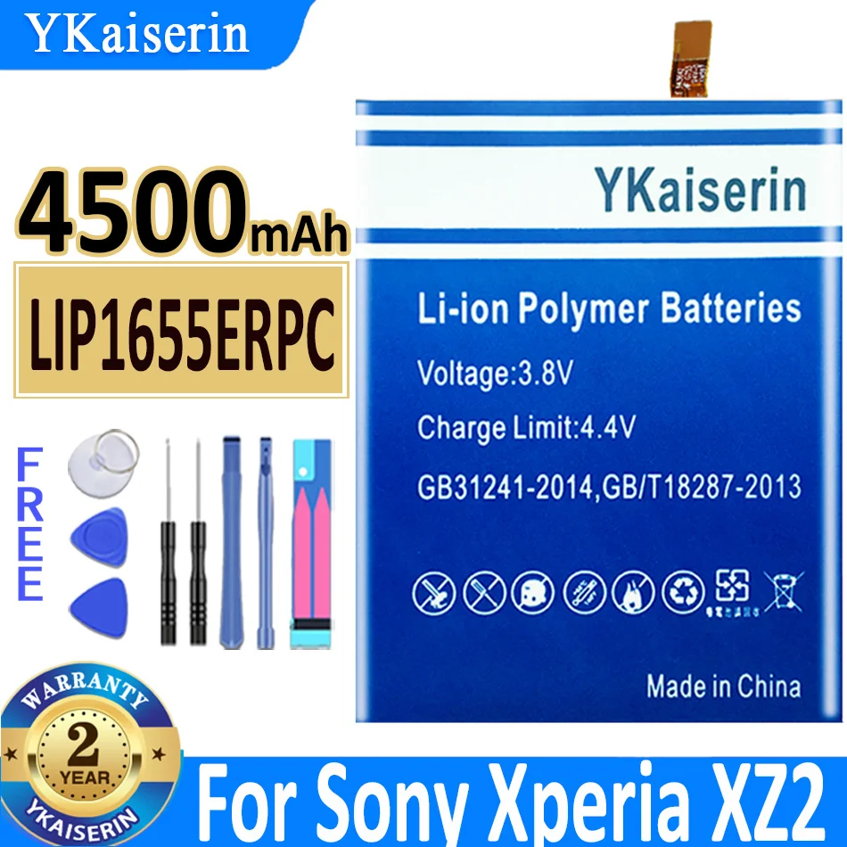 YKaiserin LIP1655ERPC 4500mah Battery for Sony Xperia XZ2 H8296 Batterie + Free Tools
YKaiserin LIP1655ERPC 4500mah Battery for Sony Xperia XZ2 H8296 Batterie + Free Tools