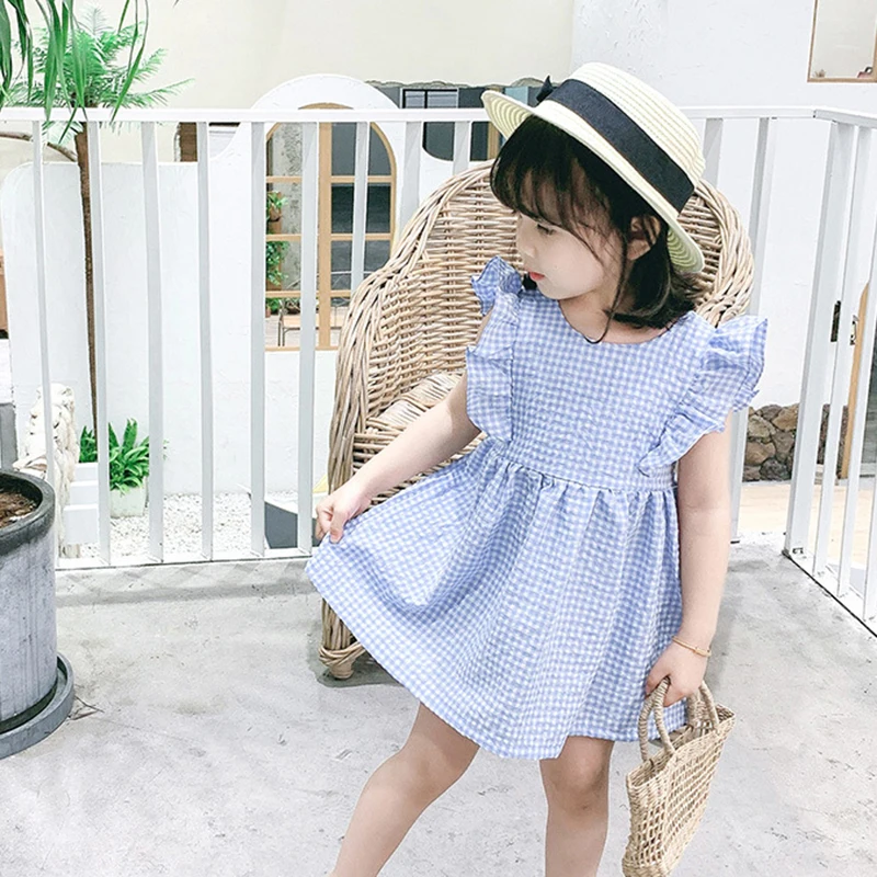 Summer Toddler Baby Girls Dress Cotton Simple Plaid Stripe Girls Casual Dress Children Dresses Kids Loose Dresses Clothing
Summer Toddler Baby Girls Dress Cotton Simple Plaid Stripe Girls Casual Dress Children Dresses Kids Loose Dresses Clothing
