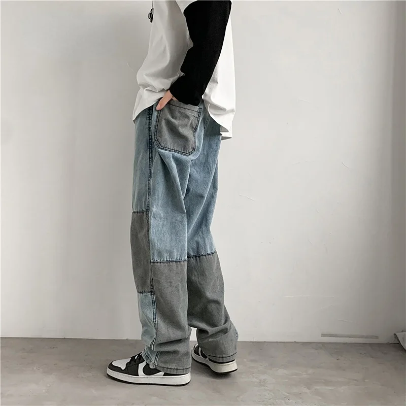 Men's Jeans Trendy Patchwork Color Casual Jeans Pants Loose Couple Hip Hop Street Fashion Vintage Denim Trousers Male
Men's Jeans Trendy Patchwork Color Casual Jeans Pants Loose Couple Hip Hop Street Fashion Vintage Denim Trousers Male