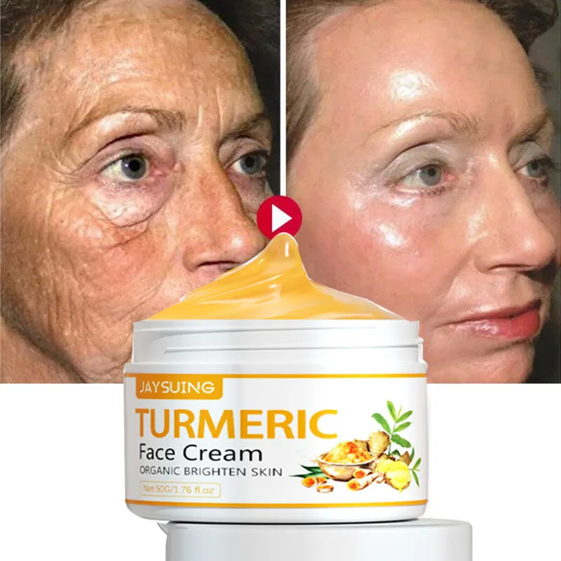 Turmeric Wrinkles Remover Face Cream Fade Fine Line Lifting Firming Skin Anti-Aging Moisturizing Brighten Smooth Beauty Care 50g
Turmeric Wrinkles Remover Face Cream Fade Fine Line Lifting Firming Skin Anti-Aging Moisturizing Brighten Smooth Beauty Care 50g