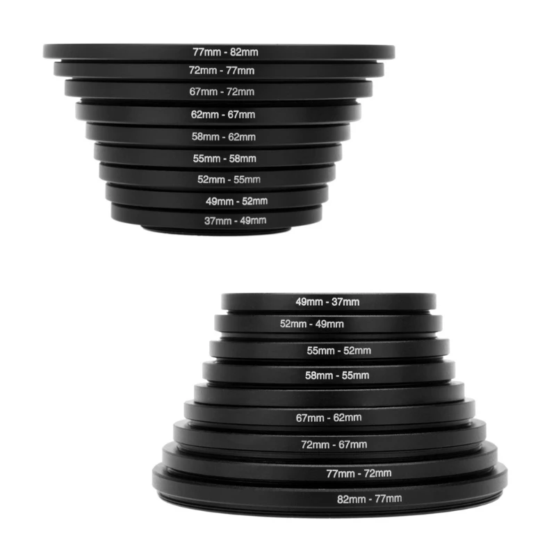 9 Camera Lens Filters UV and Polarizers with Converter Adapter Rings for DSLRs
9 Camera Lens Filters UV and Polarizers with Converter Adapter Rings for DSLRs