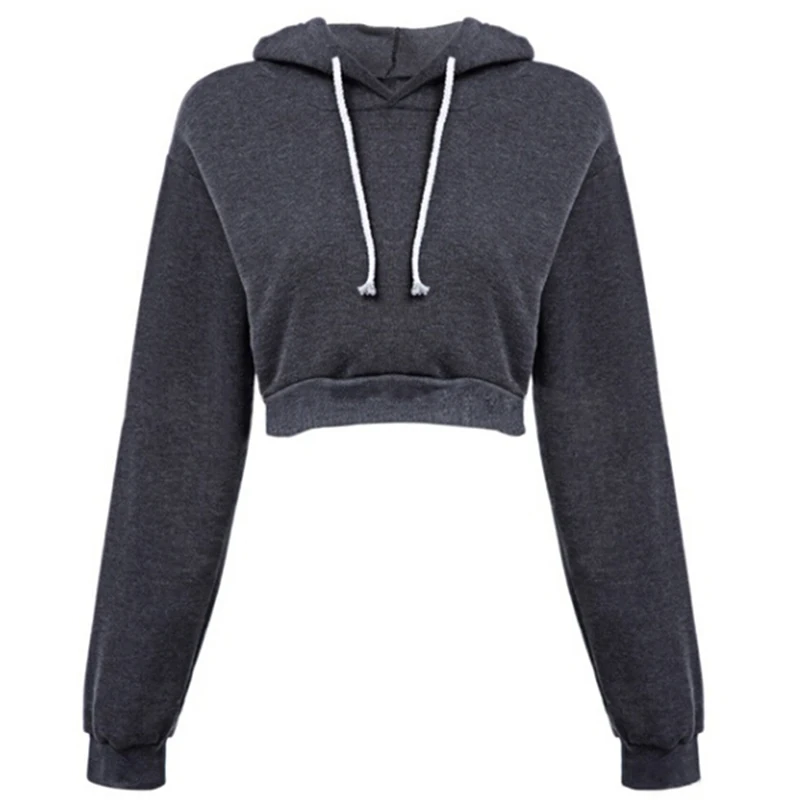 Autumn Women Long Sleeve Jumper Hooded Hoodies Solid Crop HoodiePullover Coat Casual Sweatshirt Top Sudaderas Mujer
Autumn Women Long Sleeve Jumper Hooded Hoodies Solid Crop HoodiePullover Coat Casual Sweatshirt Top Sudaderas Mujer