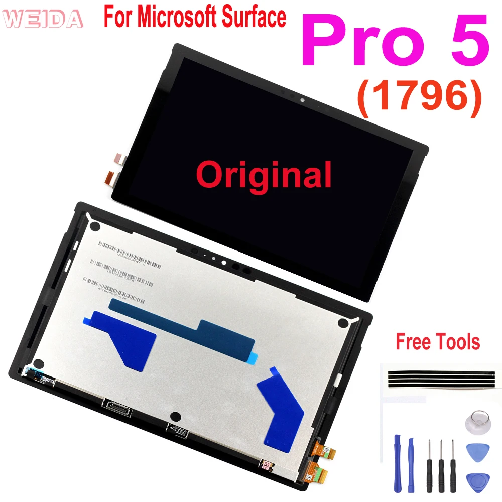 Original Pro 5 LCD For Microsoft Surface Pro 5 1796 LCD Display Touch Digitizer Assembly LP123WQ1 For Microsoft Surface Pro5 Lcd 
Original Pro 5 LCD For Microsoft Surface Pro 5 1796 LCD Display Touch Digitizer Assembly LP123WQ1 For Microsoft Surface Pro5 Lcd
