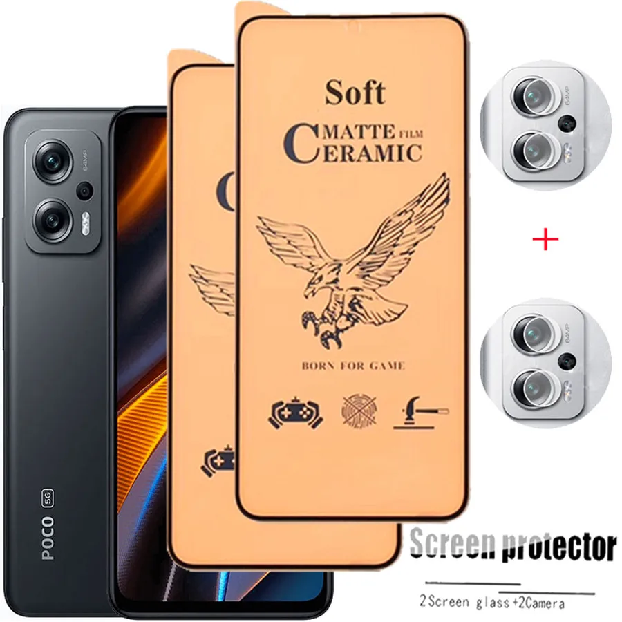 Matte Film For Poco X4 GT Screen Protector Xiaomi Poco F4 X 3 X3 NFC Camera Film Pocco F4 GT Pro Ceramic Glass Poco M4 Pro 5G
Matte Film For Poco X4 GT Screen Protector Xiaomi Poco F4 X 3 X3 NFC Camera Film Pocco F4 GT Pro Ceramic Glass Poco M4 Pro 5G