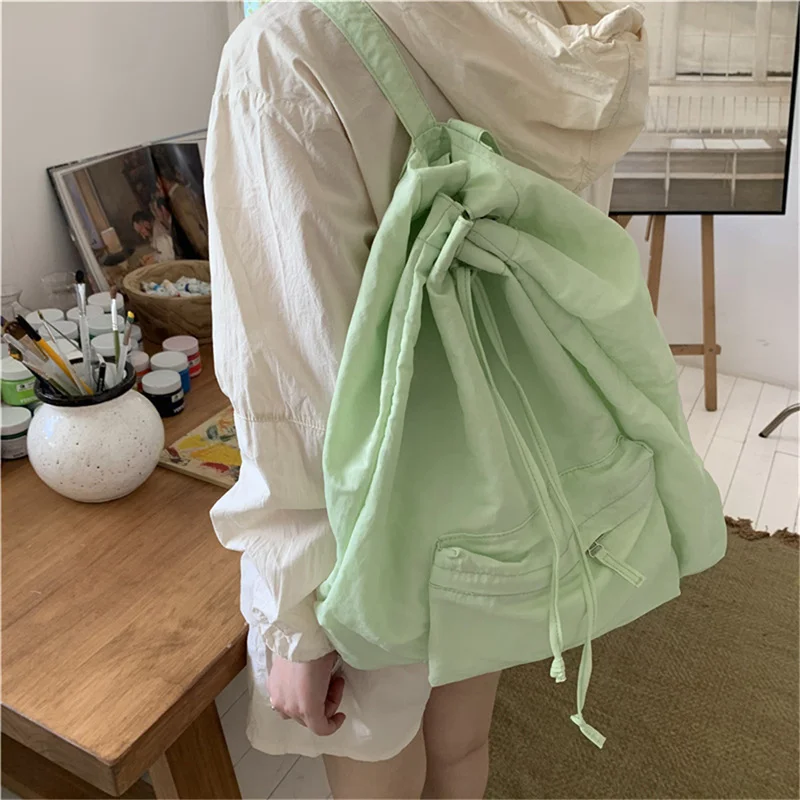 Fashion Drawstring Backpacks For Women Causal Nylon Fabric Women Backpack Light Weight Students Bag Travel Female Bag
Fashion Drawstring Backpacks For Women Causal Nylon Fabric Women Backpack Light Weight Students Bag Travel Female Bag