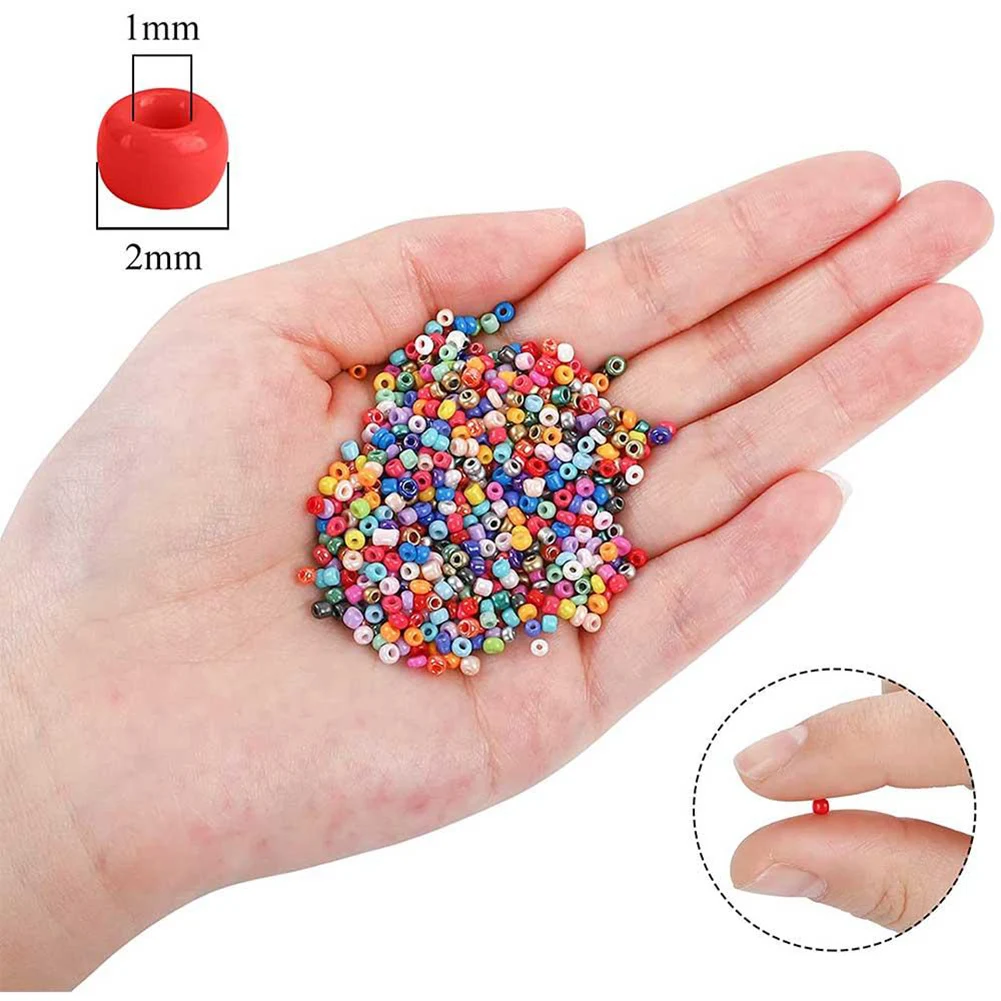 2mm Opaque Glass Beads 200g Pack, Size 12/0 Approx 12000 Beads, Mixed Colour 2mm Opaque Glass Beads Jewelry Accessories
2mm Opaque Glass Beads 200g Pack, Size 12/0 Approx 12000 Beads, Mixed Colour 2mm Opaque Glass Beads Jewelry Accessories
