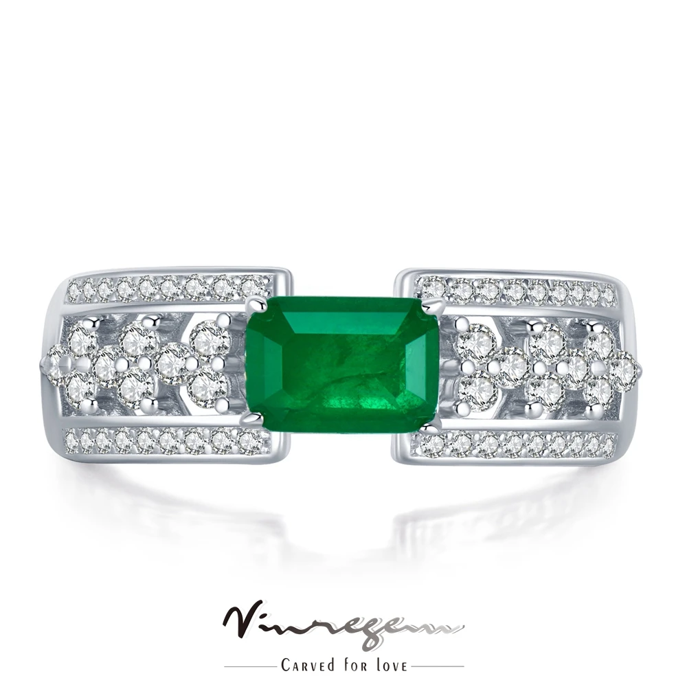 Vinregem Real 925 Sterling Silver 5*7MM VVS Emerald Synthetic Moissanite Wedding Anniversary Ring for Women Gift Drop Shipping
Vinregem Real 925 Sterling Silver 5*7MM VVS Emerald Synthetic Moissanite Wedding Anniversary Ring for Women Gift Drop Shipping