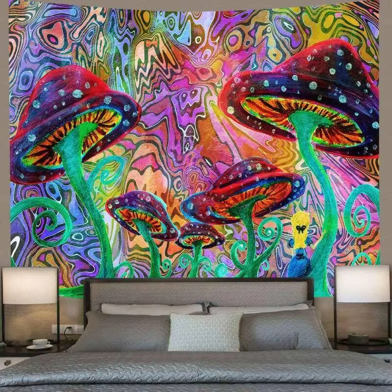 Abstract Red Mushroom Tapestry Wall Hanging Psychedelic Hippie Tapiz Art Background Cloth Mattress Home Decor
Abstract Red Mushroom Tapestry Wall Hanging Psychedelic Hippie Tapiz Art Background Cloth Mattress Home Decor