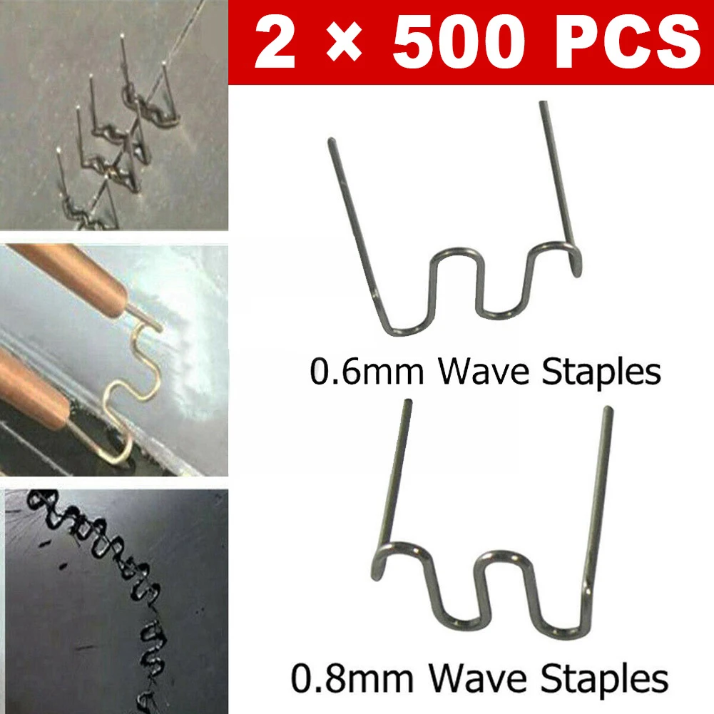 1000 Pcs S Wave Hot Staples For Car Bumper Bodywork Plastic Stapler 0.6/0.8mm Welding Soldering Supplies
1000 Pcs S Wave Hot Staples For Car Bumper Bodywork Plastic Stapler 0.6/0.8mm Welding Soldering Supplies