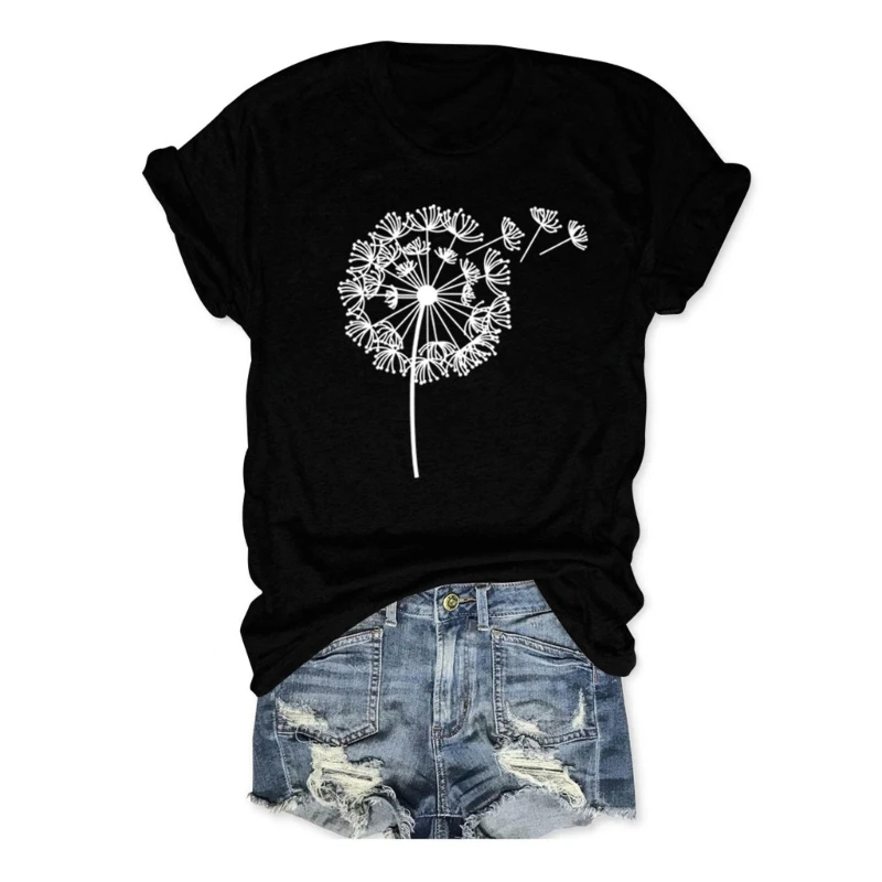 Womens Summer Short Sleeve Blouse T-Shirt Flower Graphic Casual O-Neck Plain Top
Womens Summer Short Sleeve Blouse T-Shirt Flower Graphic Casual O-Neck Plain Top