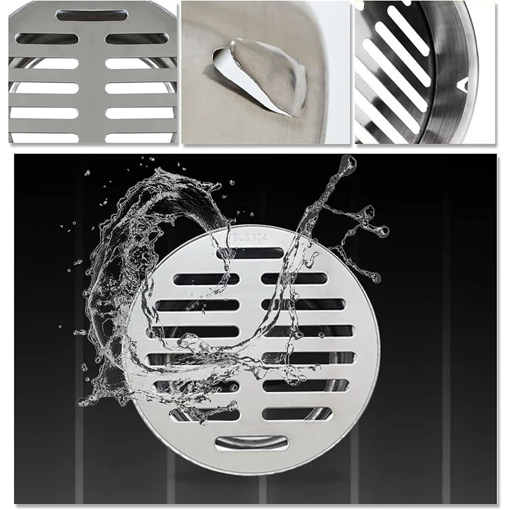 1PC 304 Stainless Steel Thicken Drainage Roof Patio Round Flat Floor Drain Cover Kitchen Accessories For Outdoor Pipe
1PC 304 Stainless Steel Thicken Drainage Roof Patio Round Flat Floor Drain Cover Kitchen Accessories For Outdoor Pipe