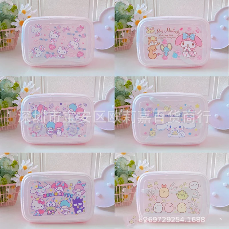 Новая портативная герметичная двухслойная коробка для бокса Bento в стиле аниме, Sanrioed
Новая портативная герметичная двухслойная коробка для бокса Bento в стиле аниме, Sanrioed