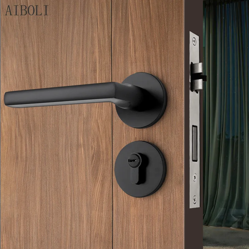 Indoor Silent Door Lock Bedroom Wooden Door Room Door Lock Household Room Handle Lock Black Split Magnetic Lock
Indoor Silent Door Lock Bedroom Wooden Door Room Door Lock Household Room Handle Lock Black Split Magnetic Lock