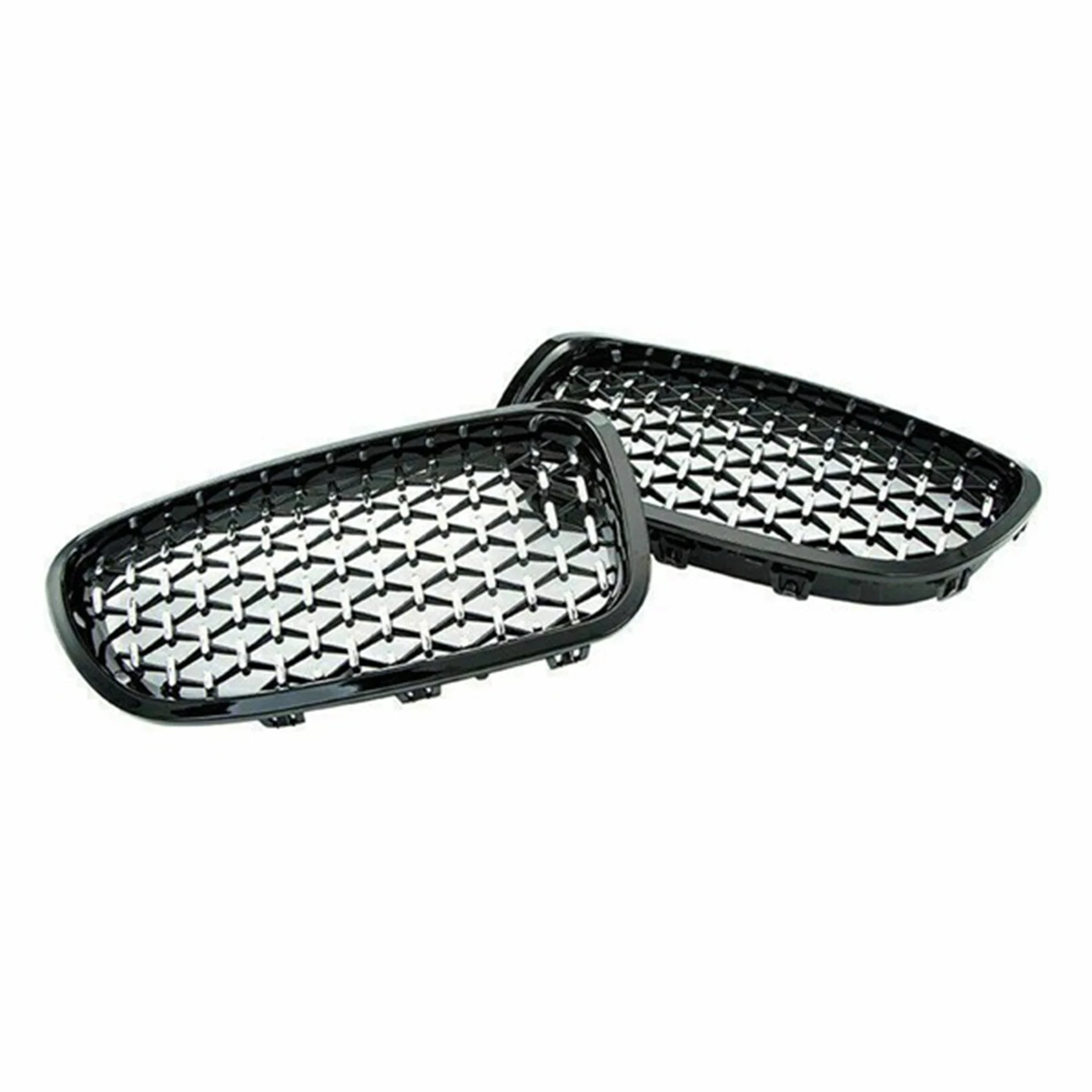 2PCS Car Front Bumper Grilles Middle Mesh Grille Diamond Kidney Grilles for-BMW 5 Series F10 F11 F18 520I 528I 2010-2016
2PCS Car Front Bumper Grilles Middle Mesh Grille Diamond Kidney Grilles for-BMW 5 Series F10 F11 F18 520I 528I 2010-2016