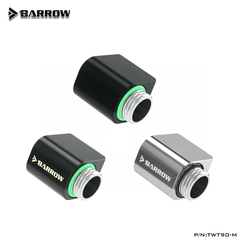 Barrow MINI 90 Degree 360 Rotary Offset ,G1/4" Fittings,Short 21mm Elbow Connector for Computer Liquid Loop Build,TWT90-M
Barrow MINI 90 Degree 360 Rotary Offset ,G1/4" Fittings,Short 21mm Elbow Connector for Computer Liquid Loop Build,TWT90-M