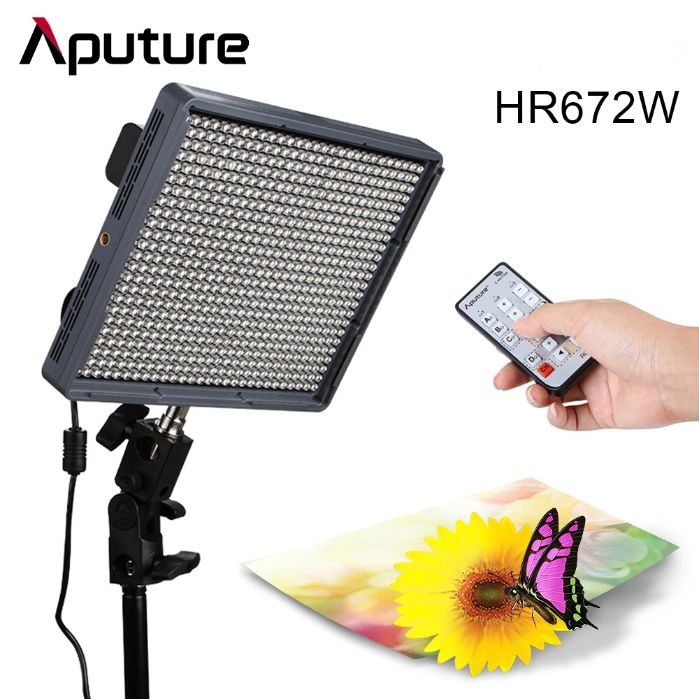 

Aputure Amaran AL-HR672W LED Video Light Panel CRI95+ Photography Lighting Video Lamp For Camcorder DSLR Cameras Without Battery