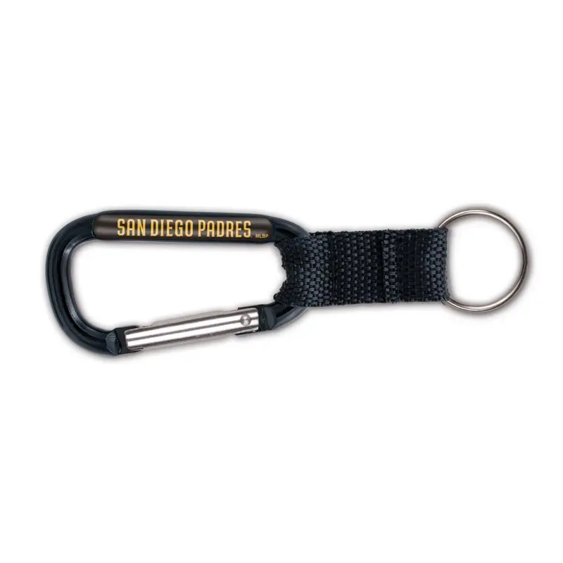 Carabiner Keyring with Split Ring Attachment 
Carabiner Keyring with Split Ring Attachment