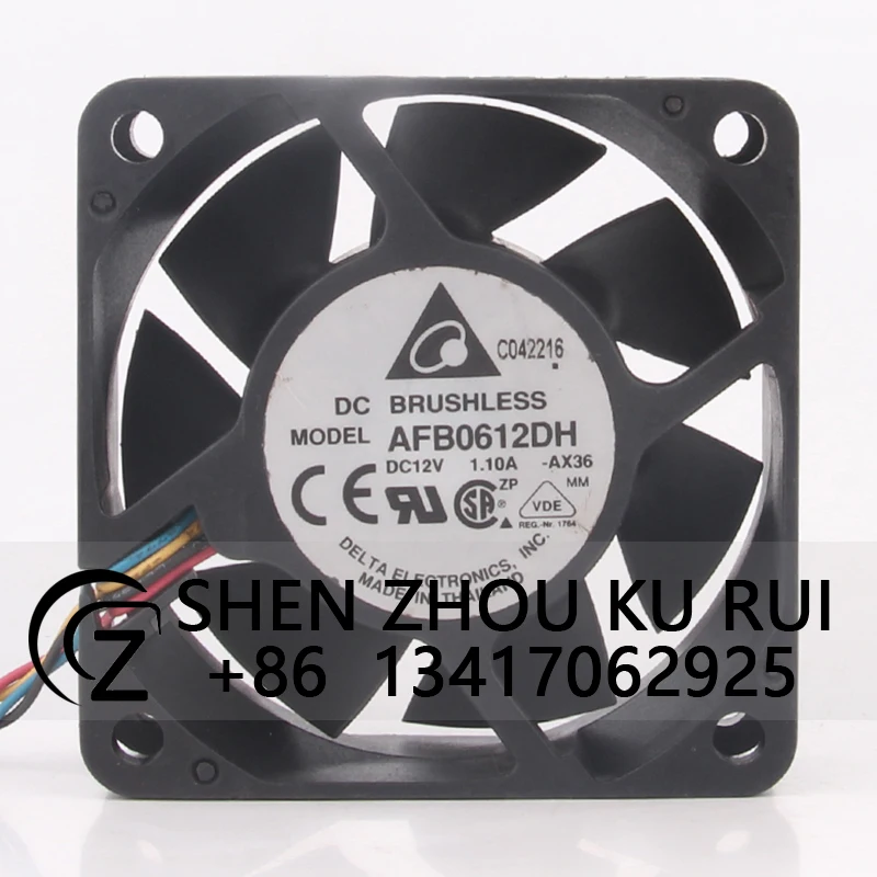 Case Fan Dual Ball Bearing for Delta AFB0612DH 60X60X12MM 12V 1.10A 6025 High Airflow Cooling Fan
Case Fan Dual Ball Bearing for Delta AFB0612DH 60X60X12MM 12V 1.10A 6025 High Airflow Cooling Fan