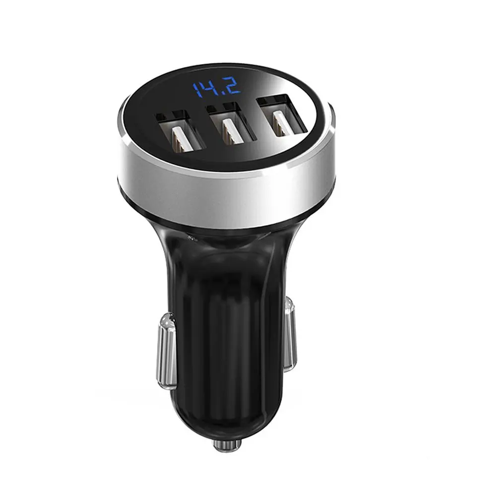 Автомобильное зарядное устройство с 3 USB-портами, а
Автомобильное зарядное устройство с 3 USB-портами, а