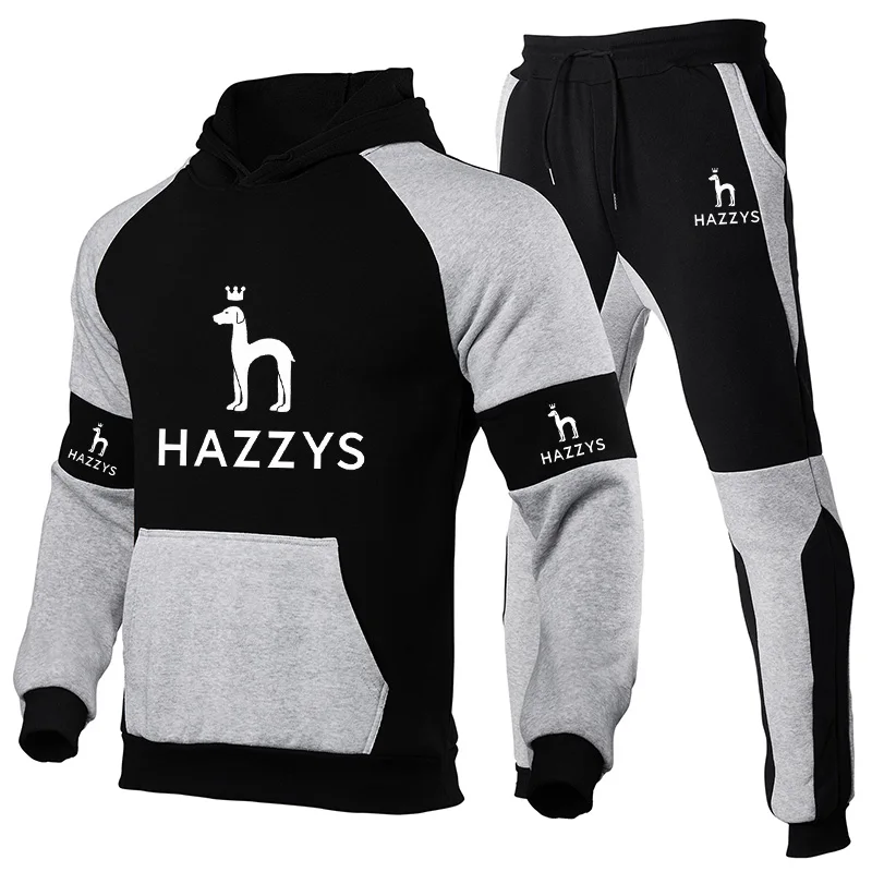 2022Brand autumn and winter HAZZYS new men's casual stitching sweater sweatpants + two-piece high-quality printed men's clothing
2022Brand autumn and winter HAZZYS new men's casual stitching sweater sweatpants + two-piece high-quality printed men's clothing