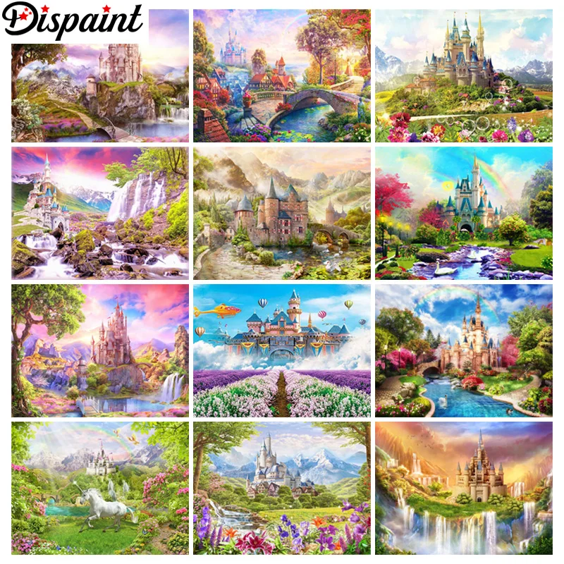 Dispaint Diamond Painting Cross Stitch Pattern 5D Diamond Embroidery "Scenery Castle Waterfall" Home Decor DIY diamond Art
Dispaint Diamond Painting Cross Stitch Pattern 5D Diamond Embroidery "Scenery Castle Waterfall" Home Decor DIY diamond Art